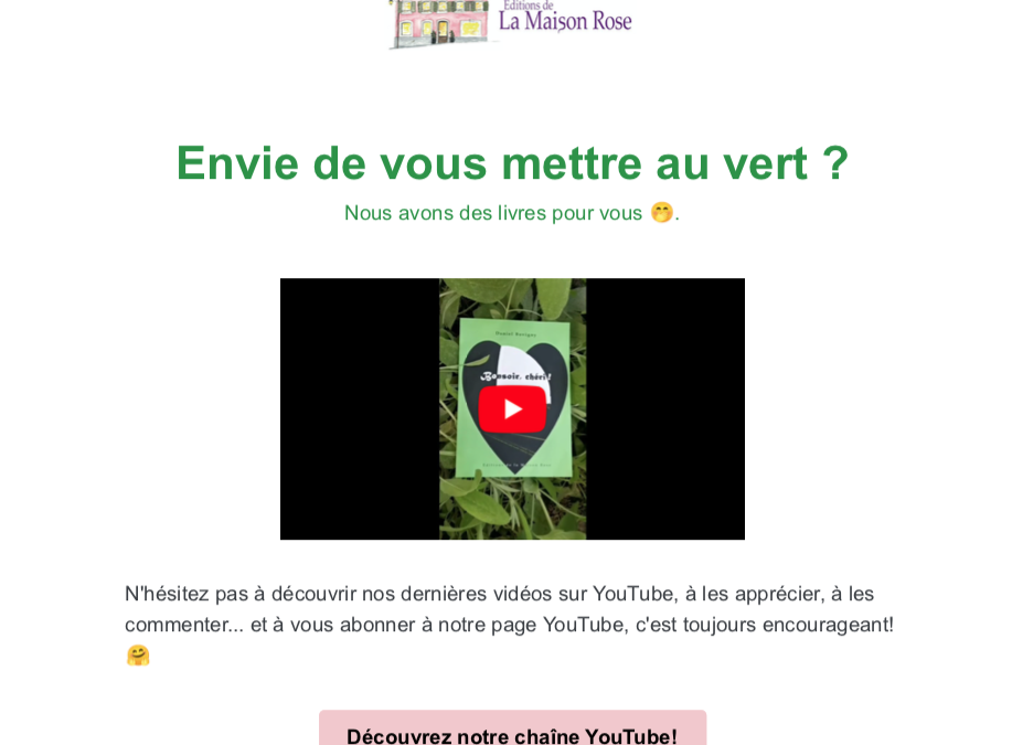 Envie de vous mettre au vert?